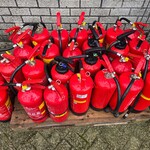 Brandblussers ca 28 stuks Saval, Partij